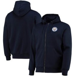 Sweat capuche Manchester City Full Zip - Marine - Homme