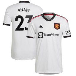 Maillot Extérieur de Manchester United 2022-23 avec flocage Shaw 23