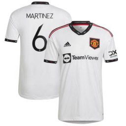 Maillot Extérieur de la Coupe de Manchester United 2022-23 avec flocage Martinez 6