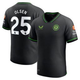 Maillot de gardien de but Aston Villa Castore Domicile 2023-24 - Enfants avec flocage Olsen 25