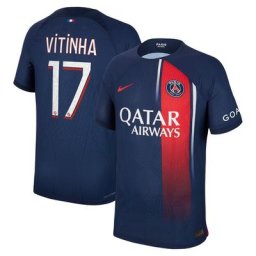 Maillot PSG Nike Domicile Match Dri-FIT ADV 23/24 avec flocage Vitinha 17