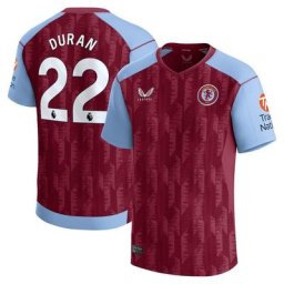 Aston Villa Castore Maillot Domicile 2023-24 - Enfants avec flocage Duran 22