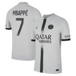 Maillot PSG Jordan Extérieur Match DRI-FIT ADV 22/23 avec flocage Mbappé 7
