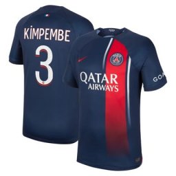 Maillot PSG Nike Domicile Stadium 23/24 avec flocage Kimpembe 3