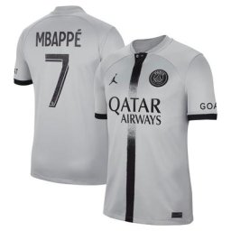 Maillot PSG Jordan Extérieur Stadium 22/23 avec flocage Mbappé 7
