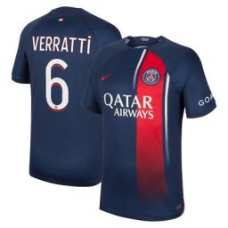 Maillot PSG Nike Domicile Stadium 23/24 avec flocage Verratti 6
