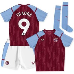 Aston Villa Castore Home Infant Kit 2023-24 avec impression Traoré 9