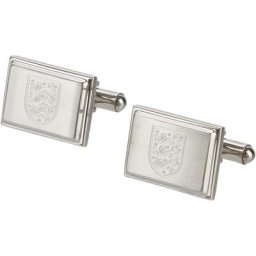 Boutons de manchette Angleterre Oblong Crest - Acier inoxydable