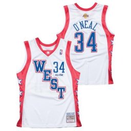 Maillot NBA West 2004 All-Star Shaquille O'Neal authentique de Mitchell & Ness - homme