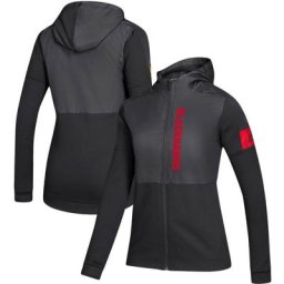 Veste à glissière pleine longueur adidas Chicago Blackhawks Game Mode pour femme
