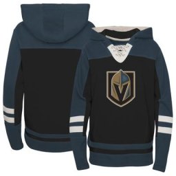 Préscolaire Black Vegas Golden Knights Ageless Revisited Sweat à capuche à encolure en V à lacets