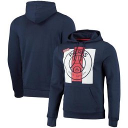 Sweat capuche PSG Big Logo - Bleu