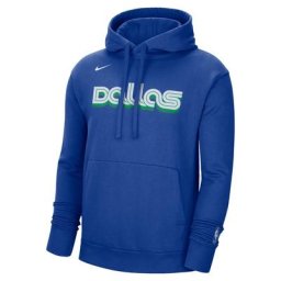 Dallas Mavericks Nike City Edition Essential Fleece Sweat à capuche - Bleu Rush - Homme - Homme Taille: S