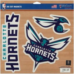 Ensemble d'aimants Charlotte Hornets 11x11 - unisexe Taille: One Size Only