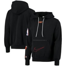 Sweat à capuche Miami Heat Nike City Edition Courtside Fleece - Noir - Homme - Homme Taille: L