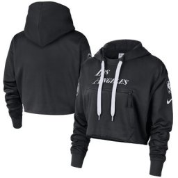 Sweat à capuche Nike City Editon Courtsdie Fleece Los Angeles Lakers - Noir - Femme - Homme Taille: 2XL