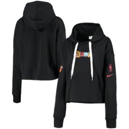 Sweat à capuche Miami Heat Nike City Editon Courtsdie Fleece - Noir - Femme - Homme Taille: 2XL