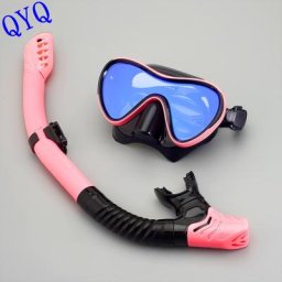 QYQ-Ensemble de masques de plongée sous-marine professionnels pour adultes jupe en silicone