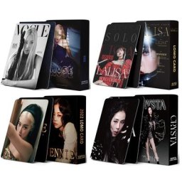 Ensemble de cartes photo Kpop Jisoo Black Bankruptcy N Pink Venom JENNIE Druo Cards LCrawRose