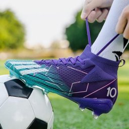 Chaussures de football FG TF pour hommes chaussures de football à haut rinçage pointes pour