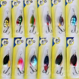Lot d'appâts multicolores en métal pour la pêche pack de leurres pour attraper des poissons