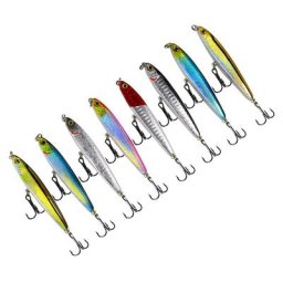 Leurre de pêche rigide et coulant en métal appât artificiel wobbler idéal pour la pêche à la
