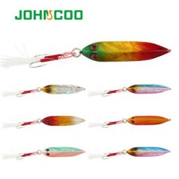 JOHNCOO – appât dur artificiel en métal pour la pêche à la turlutte leurre pour attraper des bars