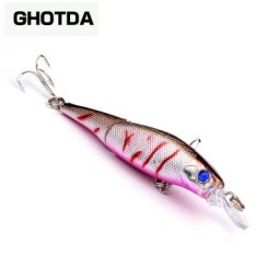 Leurre de pêche au laser dur avec yeux 3D appât Él 7.68g 0.27oz 9.2cm 3.62 1 pièce