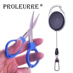 Ciseaux de pêche pliables portables multi-usages boucle télescopique pour la pêche coupe-bordure