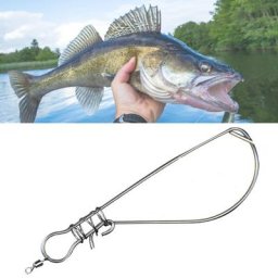 Boucle de poisson Anti-enroulement serrure de pêche légère en acier inoxydable Anti-déformation