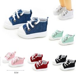 Chaussures en toile de 5 cm pour fille accessoires pour jouet américain 14.5 pouces BJD EXO