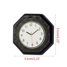 Horloge murale Miniature classique pour meubles de maison de poupée modèle d'ameublement réaliste