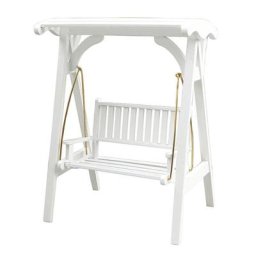 Mini chaise balançoire pour maison de poupée accessoires pour jeu de rôle disposition de la scène