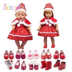 Robe de Noël beurre avec chapeau mini chaussures assorties sous-vêtements chaussettes vêtements
