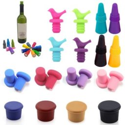 Bouchon de Bouteille de Bière en Silicone Réutilisable Pratique Coloré Sans Fuite pour Vin
