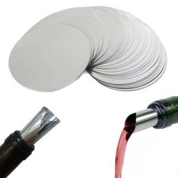 Disque verseur de vin en argent 3 pouces 10/50 pièces bec verseur anti-goutte Stop-goutte