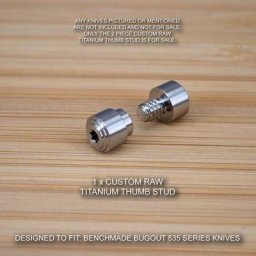 1 jeu de goujons de pouce personnalisés adaptés aux couteaux de la série 535 en titane 3 couleurs