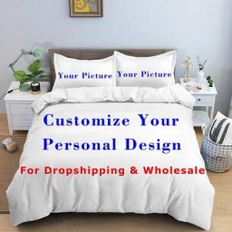 Ensemble de literie 3D personnalisé avec taie d'oreiller housse de athlon personnalisée