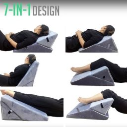 Oreiller en mousse à mémoire de forme pour lit coussin incliné pour dormir positionneur latéral du