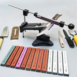 RUIXIN PRO-Affûteur de couteaux de cuisine professionnel de haute qualité avec pierre à aiguiser