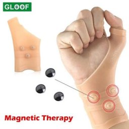 Gants de thérapie de compression anti-arthrite pour golfeur silicone magnétique rhumatoïde main