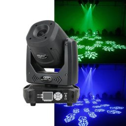 Projecteur de Scène à Tête Mobile LED 120W Haute Luminosité Prisme à 5 Faces Éclairage de