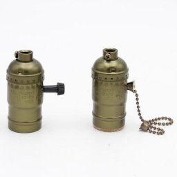 Douille de lampe vintage avec interrupteur à bouton base d'ampoule support de lumière avec