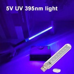 Lampe LED violette en forme de bande basse tension lampe UV USB 5V 395nm