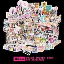 Autocollants waterproof motif KPOP TWICE rick pour téléphone portable et notebook stickers DIY