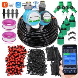 Minuteries compatibles Wifi 5-60M Kit d'irrigation goutte à goutte automatique raccord de tuyau