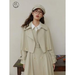 DUSHU-Coupe-vent court imbibé pour femme veste Piedmont robe à bretelles demi-jupe imbibée 3