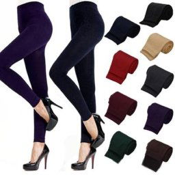 Leggings slim skinny chauds pour femmes pantalons de commande optique collants sans pieds pour
