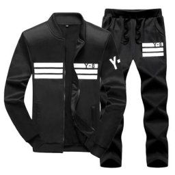 Ensemble de sport deux pièces pour hommes survêtement de fitness sweat-shirt et pantalon de