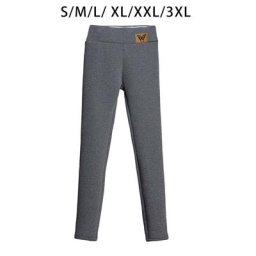 Leggings pour femmes pantalon épais décontracté doublure polaire thermique taille haute